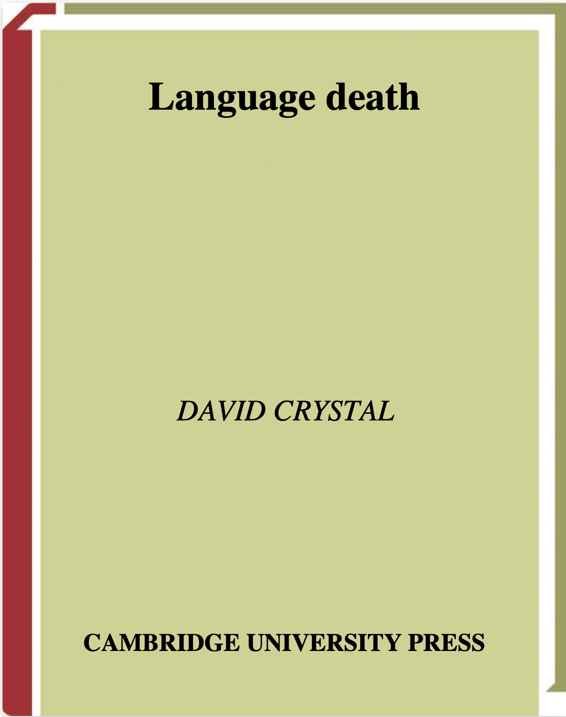 Language Death by David Crystal