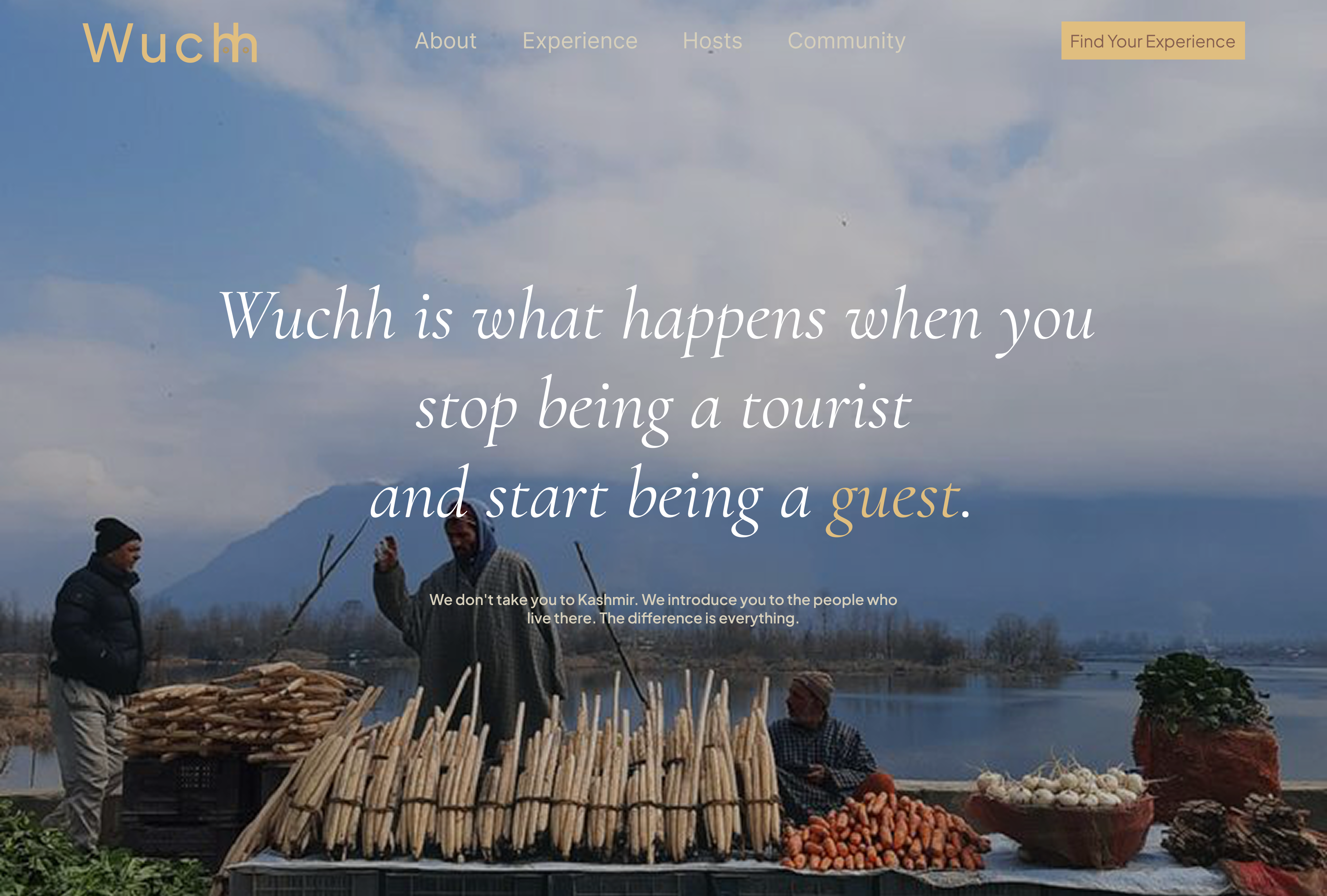 Hero — final Wuchh landing page shot or scroll GIF