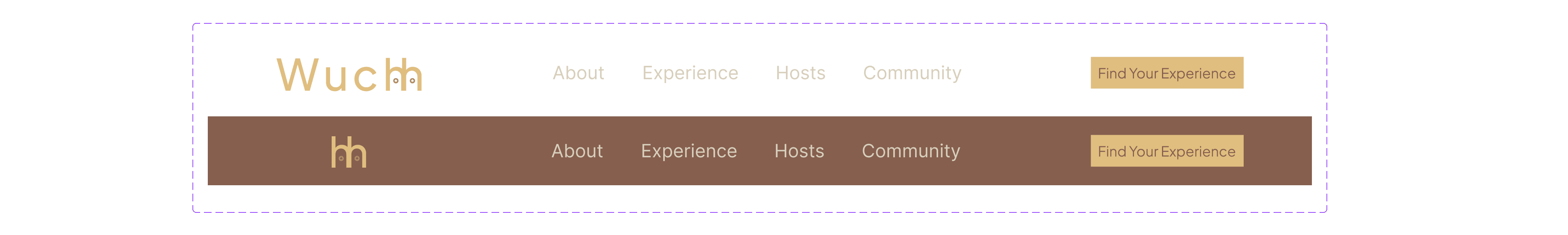 Nav bar — transparent to filled