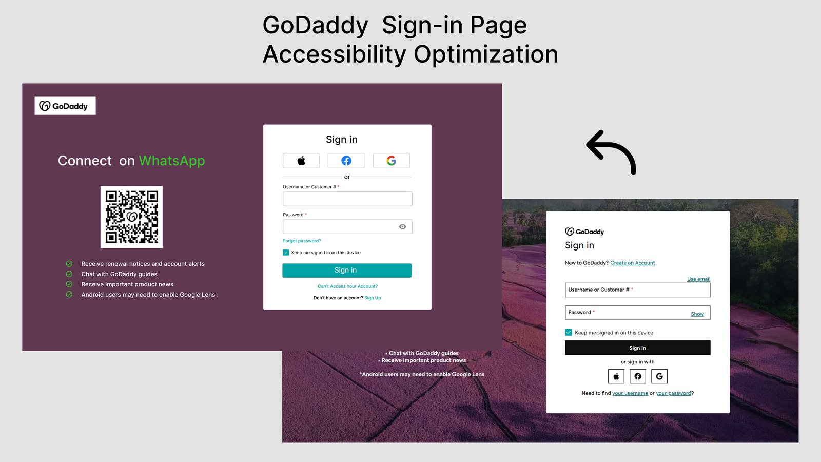 Accessibility case study — slide 1